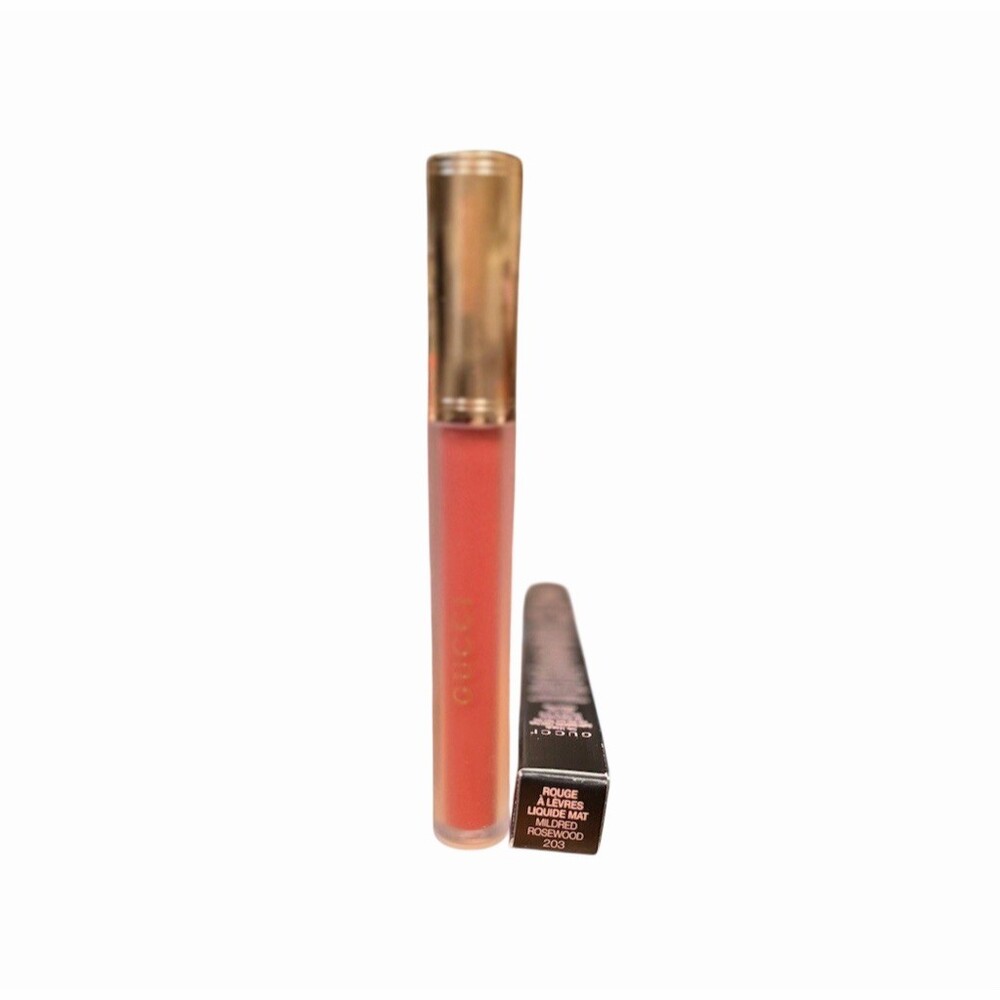 Gucci Liquid Lipstick Matte Transfer-Proof 203 Mildred Rosewood 0.21 fl.oz. - Picture 2 of 2
